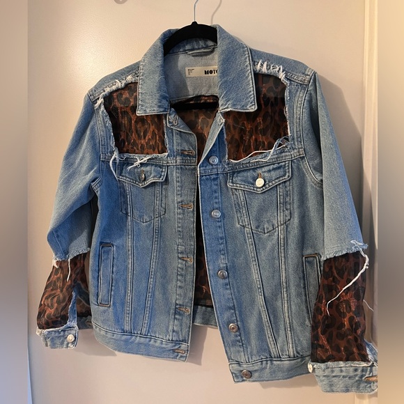 Unique Jean Jacket with Mesh cut-out. This. - Picture 6 of 7